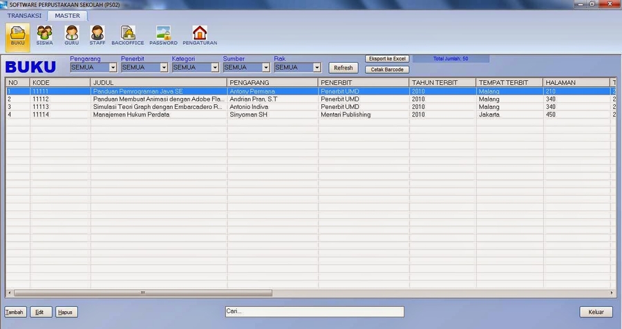crack software perpustakaan sekolah ps02